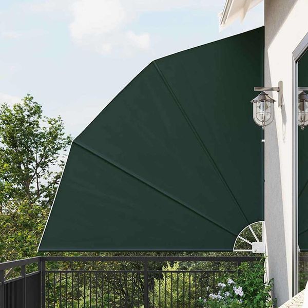 vidaXL Balkon Sichtschutz Dunkelgrün 210 x 210 cm Polyester 42000937
