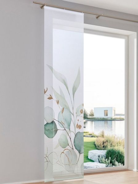 heine Gardine Schiebevorhang (1 St), Klettband, halbtransparent, Schiebevorhang