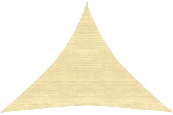 Sonnensegel HDPE Dreieckig 5 x 5 x 5 m Beige