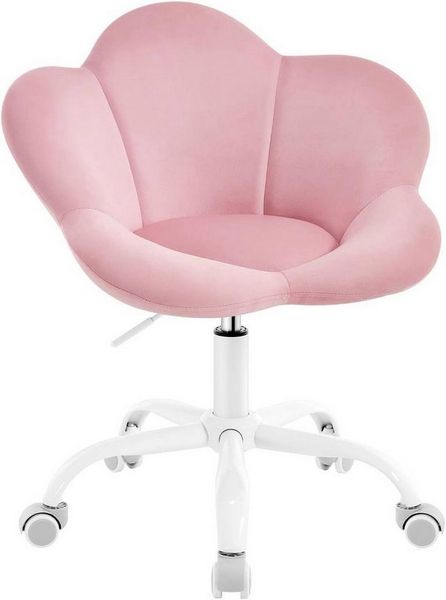 Woltu Schreibtischstuhl (1 St), ergonomisch, höhenverstellbar, Samt