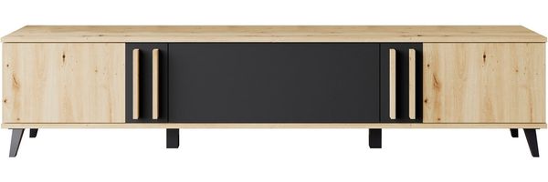 Home affaire Lowboard Helsinki, TV-Kommode Breite 180cm (1 St), modernes Design, 3 Klapptüren Bild 3