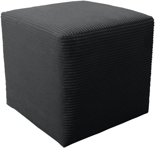 Kubus I Sitzwürfel Hocker Sitzhocker 45x45x45 cm Cordstoff Graphite grau