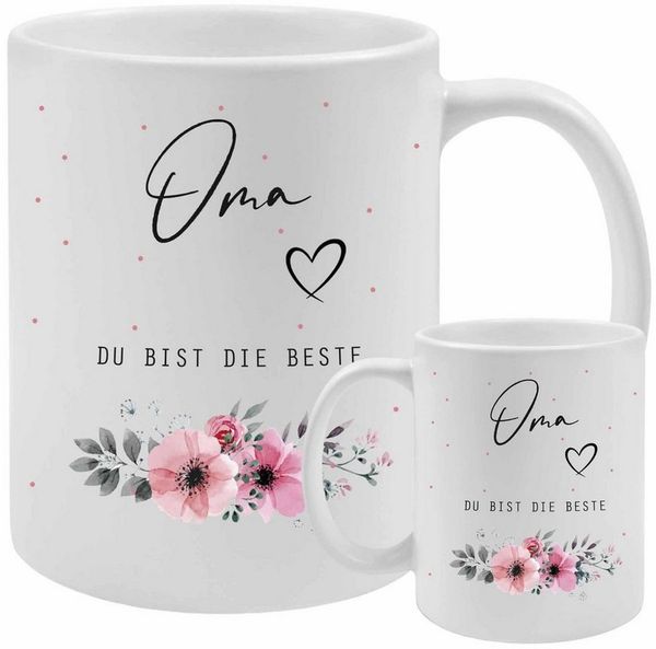 Camolo Tasse Keramik Tasse mit Spruch - für die Mama, Oma, Deine Liebsten, Keramik Bild 2