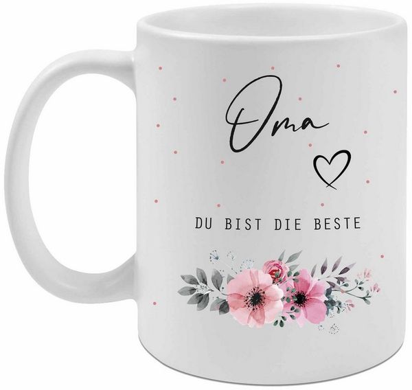 Camolo Tasse Keramik Tasse mit Spruch - für die Mama, Oma, Deine Liebsten, Keramik Bild 4