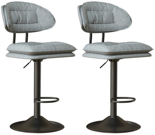 HawthyHome Barhocker 2er Set, Ergonomische Gepolsterte Barstühle mit Rückenlehne (2 St), Höhenverstellbare Doppellagige Barhocker Bild 2