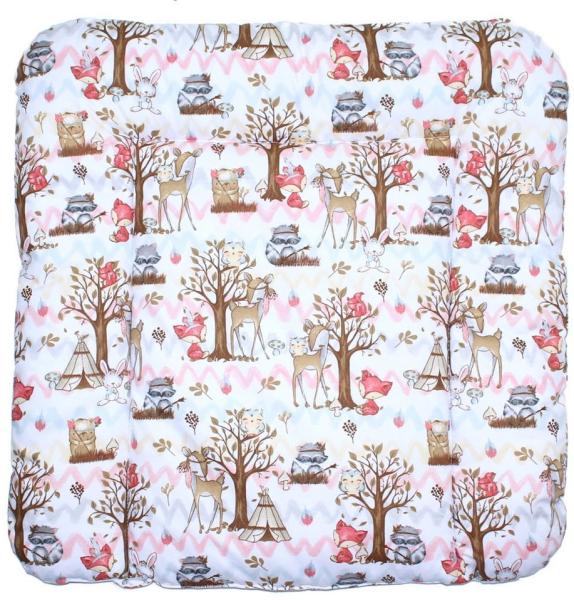 Baby Auflage Wickelauflage - Sternchen auf Blau - 70x50 cm 70x70 cm 70x85 cm Wickeltischauflage (70x50 cm)