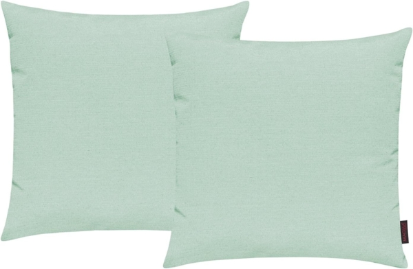 MAGMA Kissenhüllen FINO - ca. 50 x 50 cm - 2er Set pastellgruen