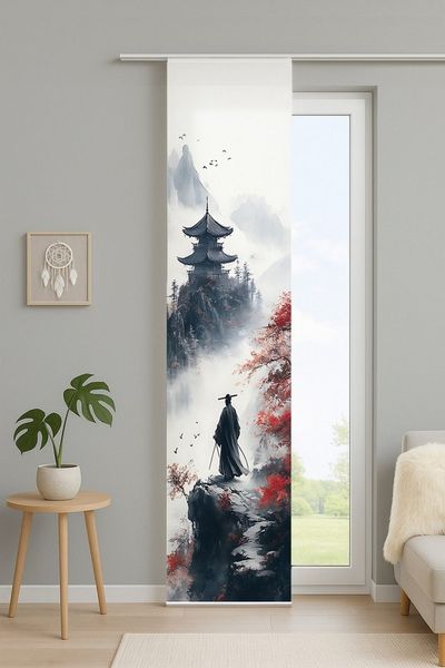 HOME WOHNIDEEN Schiebegardine SAKURA (1 St), Paneelwagen, blickdicht, Polyester, digital bedruckt