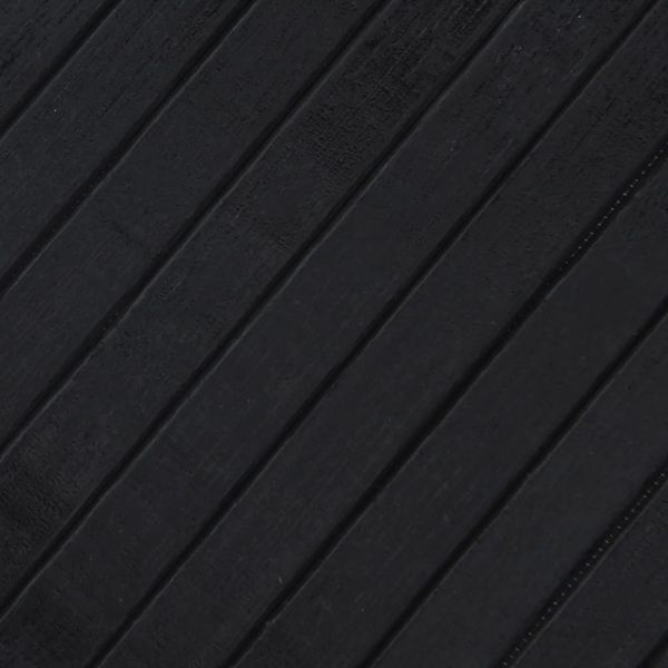vidaXL Teppich Rechteckig Schwarz 100x400 cm Bambus 376954 Bild 7