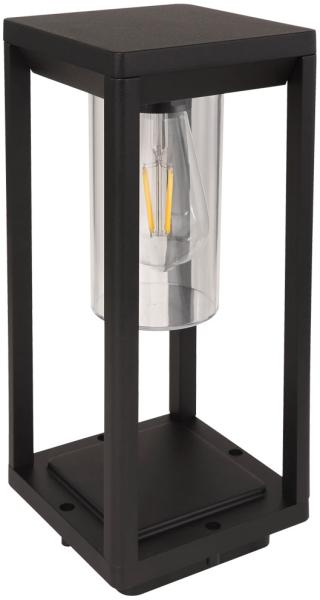 Stehleuchte, ALU, schwarz-matt, klar, H 35 cm