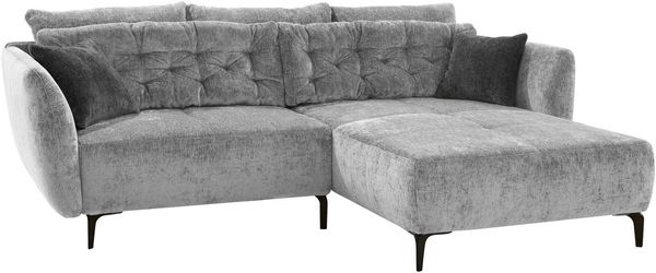 Jockenhöfer Gruppe Ecksofa Salo L-Form, im Retrolook mit Wellenfederung und frei im Raum stellbar