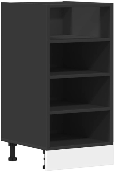 vidaXL Unterschrank Riga Schwarz 40x44,5x81,5 cm Holzwerkstoff 854203