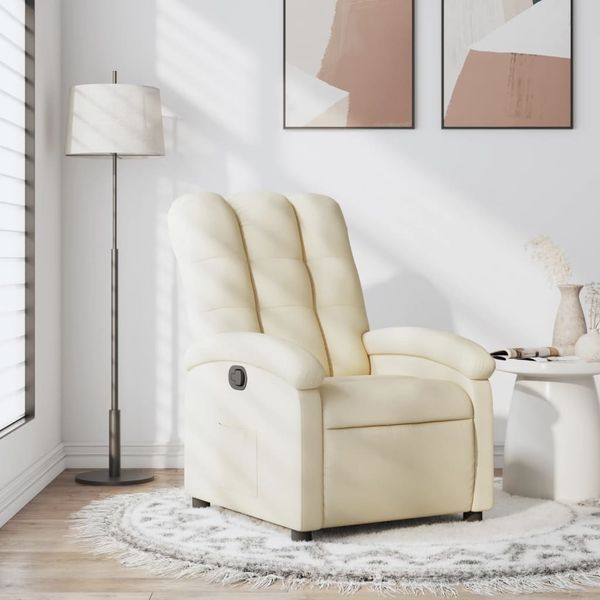vidaXL Relaxsessel Creme Stoff 3205383