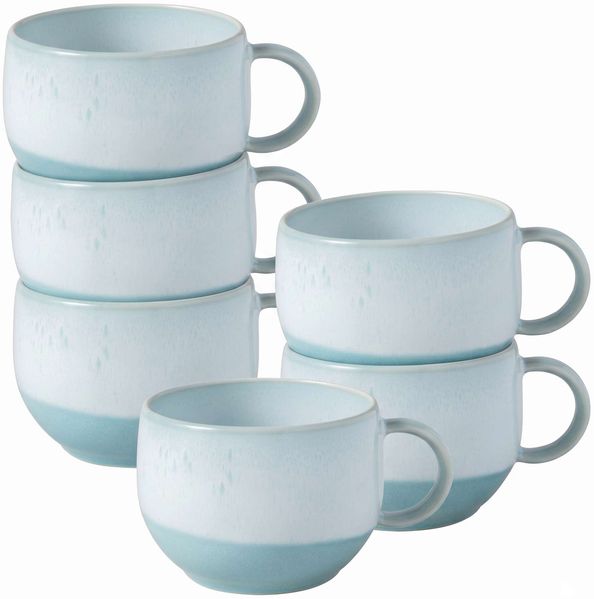 like. by Villeroy & Boch Perlemor Aqua Kaffeetasse 190 ml 6er Set