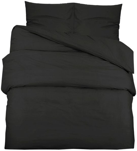 vidaXL Bettwäsche-Set Schwarz 220x240 cm Leichte Mikrofaser 135971 Bild 2