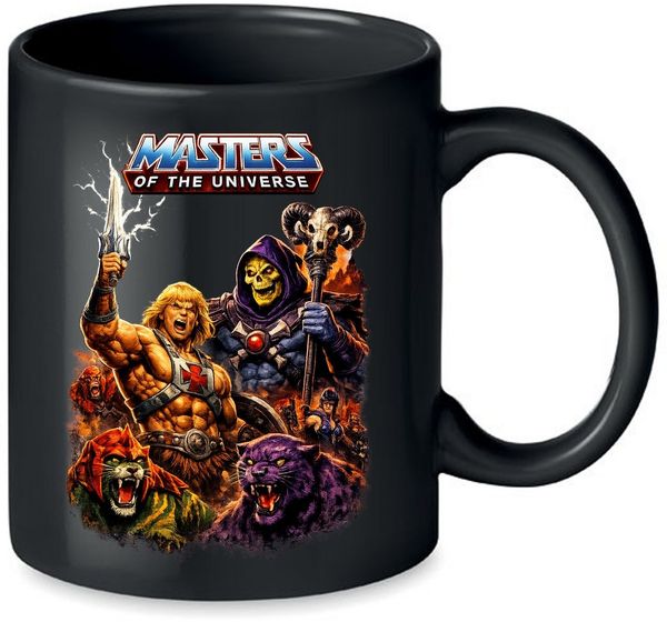 Blondie & Brownie Tasse Masters of the Universe Tasse He Man MOTU Retro 80s Krieger Becher, 1-tlg, keramik, MastersKI Epic Helden Becher Modell