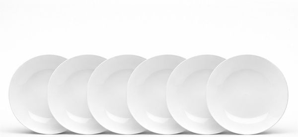van Well Speiseteller Malmö, Teller 27 cm, 6 Stück, (6 St), Teller Set, Steingut, spülmaschinen-/mikrowellengeeignet
