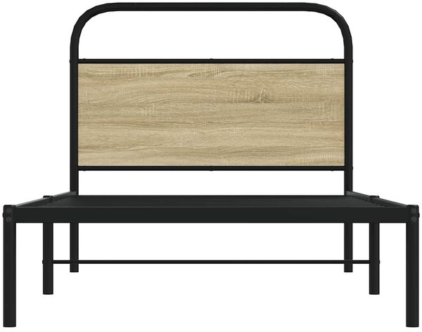 vidaXL Bettgestell ohne Matratze 100x190 cm Sonoma-Eiche Holzwerkstoff 4100252 Bild 4