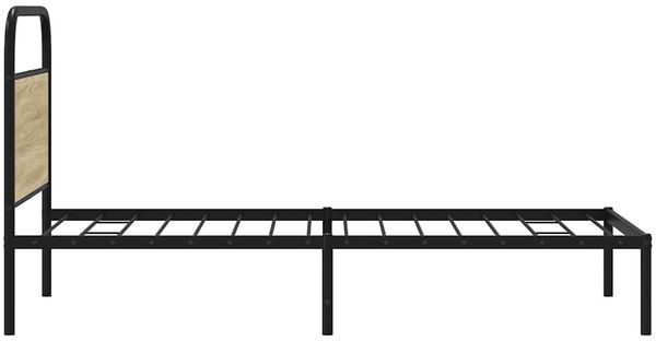 vidaXL Bettgestell ohne Matratze 100x190 cm Sonoma-Eiche Holzwerkstoff 4100252 Bild 6