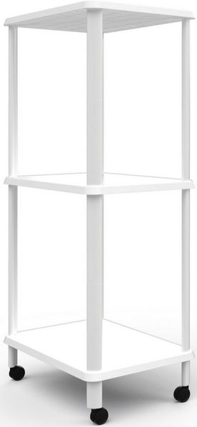Bischof Badregal Amico II, Stabil, mobil, agil und zu 100% aus recycletem Material.