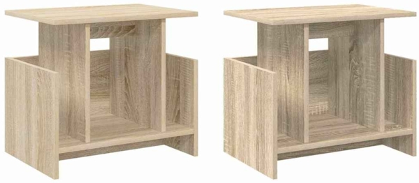 vidaXL TV-Ständer 2 pcs Sonoma-Eiche 50 x 35 x 45 cm Holzwerkstoff 891005