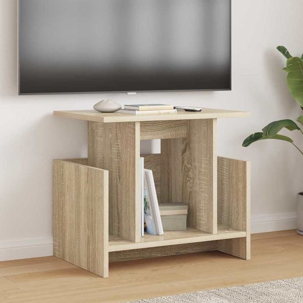 vidaXL TV-Ständer 2 pcs Sonoma-Eiche 50 x 35 x 45 cm Holzwerkstoff 891005