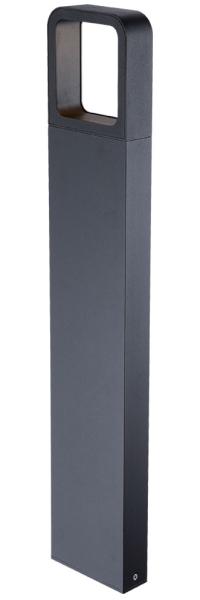 LED Außen Stehleuchte, Alu, dunkelgrau, H 65 cm