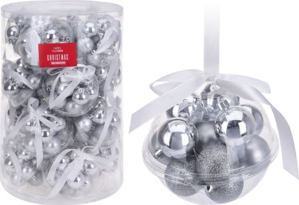 Home & styling collection Weihnachtsbaumkugel Weihnachtskugeln 14er-Set, Ø 4 cm