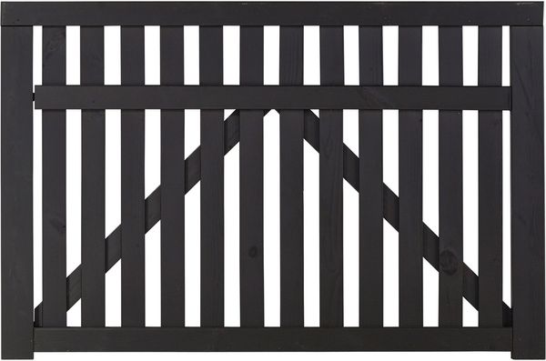 Plus Einzeltor Country 150 x 98 cm schwarz