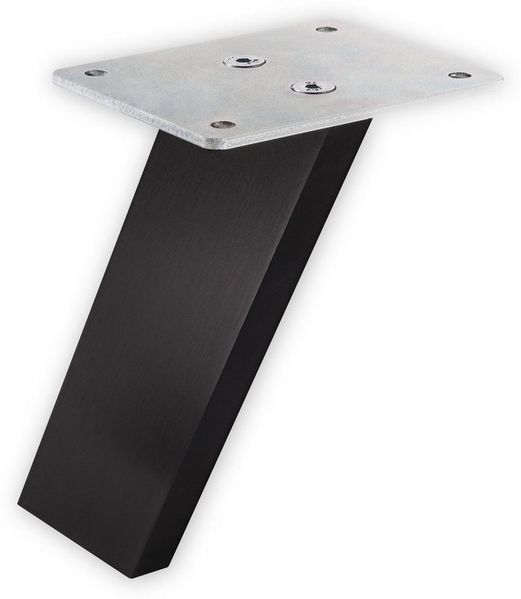 SO-TECH® Tischaufsatz Barkonsole COUNTER Aluminium massiv Höhe 178 mm, (2-St), schräg 60°, schwarz eloxiert