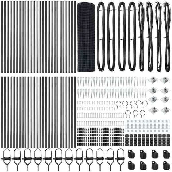 vidaXL Schweißdrahtzaun mit Spikes 100 x 0,6 m PVC-beschichteter Stahl 3352256 Bild 5