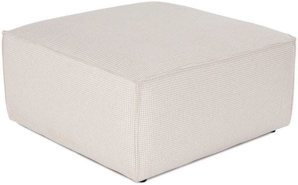 Hocker, 'Lora', 40 x 85 x 85, Weiß