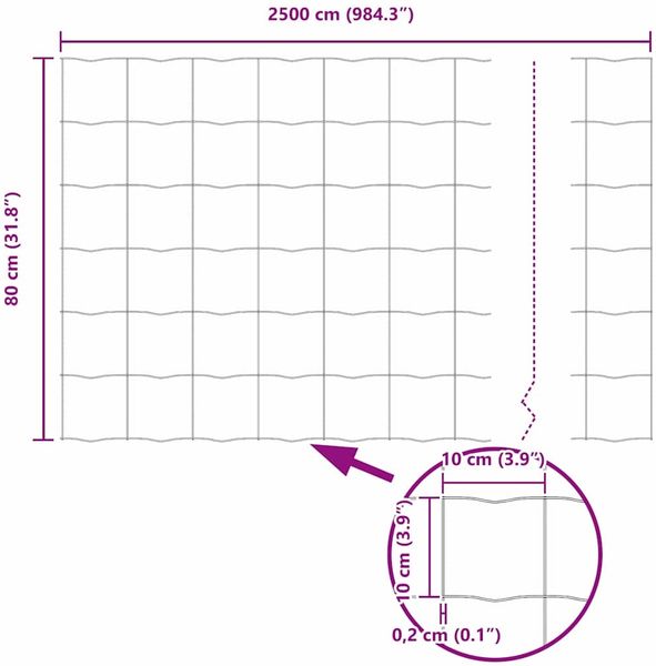 vidaXL Zaun mit Pfosten Grün 3336026 Bild 12