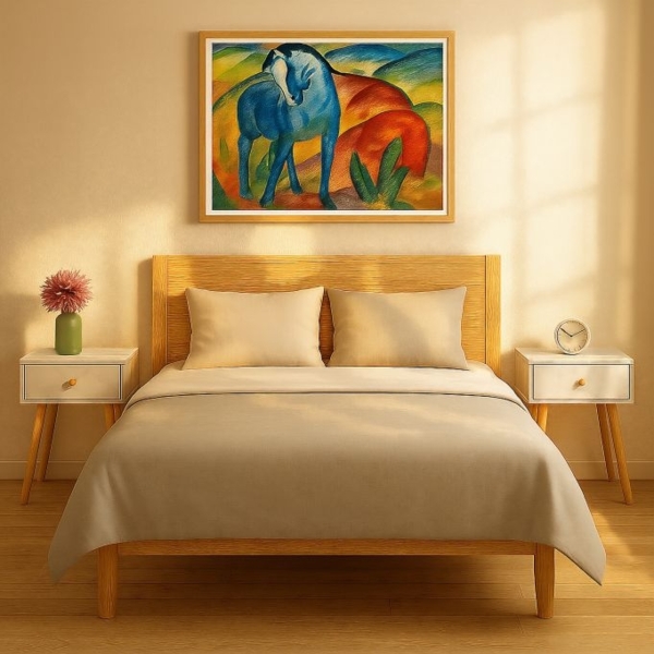 Nachttisch Marmoroptik & Holzbeine 10051175_303 Bild 2