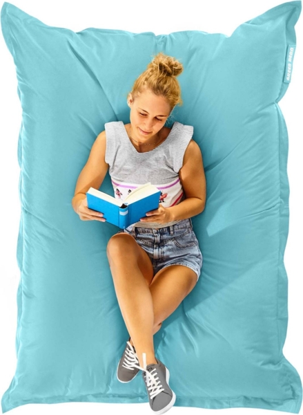 Green Bean® Outdoor Sitzsack, waschbar & wetterfest, Polyester-PVC-Stoff, Aquamarin, 140x180 cm, 380 Liter