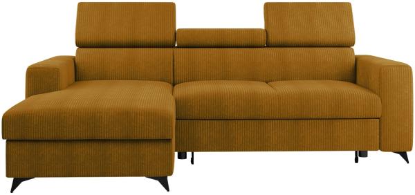 Ecksofa Kiarge Premium Cord (Farbe: Poso 01, Seite: Links LC+2R)