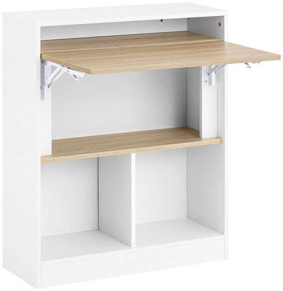 SoBuy FWT104-WN Schreibtisch, Spanplatte, Melamin, Weiß, 70 x 85 x 57 cm