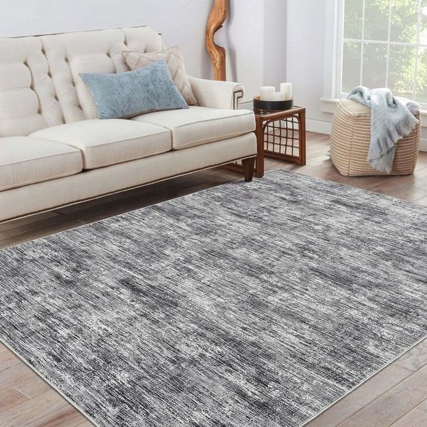 GarveeMore Teppich Faltteppich mit Struktur-Optik für Wohnzimmer & Schlafzimmer & Flur, rechteckig, Höhe: 6 mm, TPR-Rückseite, waschbar