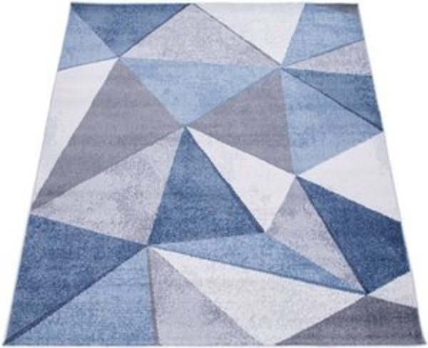 Paco Home Teppich Bari 874, rechteckig, Höhe: 13 mm, Kurzflor, modernes geometrisches Design, Used-Look Bild 6