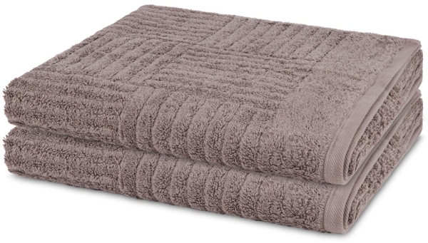 Ross Carre 2 tlg. Frottier-Set - 2 X Duschtuch (70 X 140cm) - 520 - Flanell