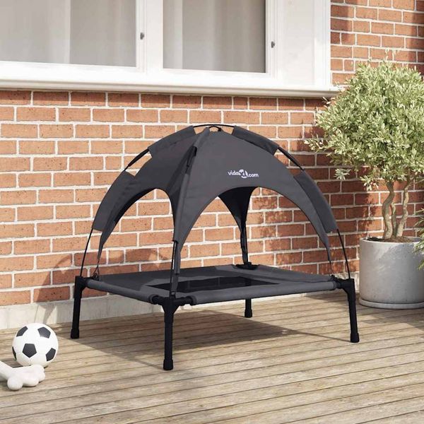 vidaXL Hundebett Schwarz 76 x 62 x 70,5 cm Stahl 42008166