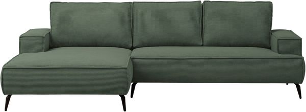 Home affaire Sitzgruppe TVINNU, Polsterecke L-Form, Schlaffunktion, mit Hocker, (Set), Set, stellbar zum Schlafsofa (Krokodilverbinder)