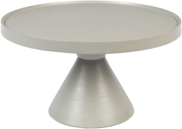 Runder Couchtisch FLOSS GREY von Zuiver aus Aluminiumguss Ø 60 cm