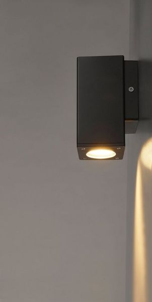 HEITRONIC Außen-Wandleuchte Galera, ohne Leuchtmittel, Wandlampe, Außenlampe, Montageschrauben aus rostfreiem V4A-Edelstahl