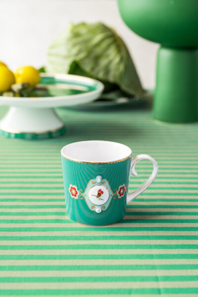 Pip Studio Mini-Tortenplatte Love Birds Stripes Emerald Grün (24cm) 51.018.161 Bild 4