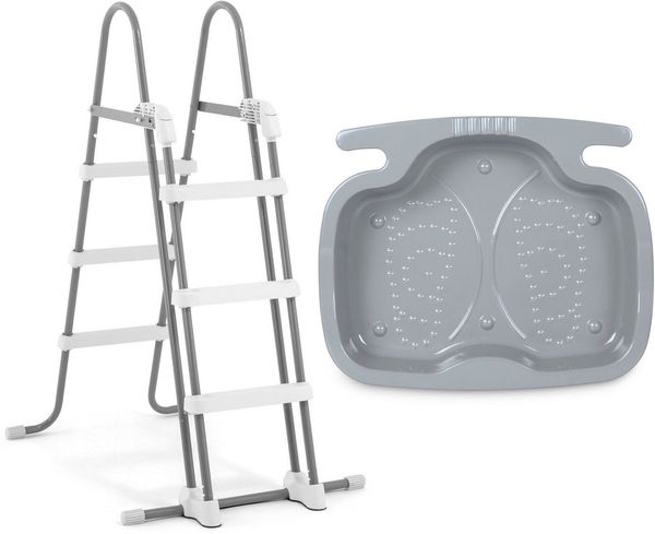 Intex Pool-Sicherheitsleiter »28075« 91-107 cm + inkl. Intex Pool Fußbad (Set), inkl. Intex Pool Fußbad