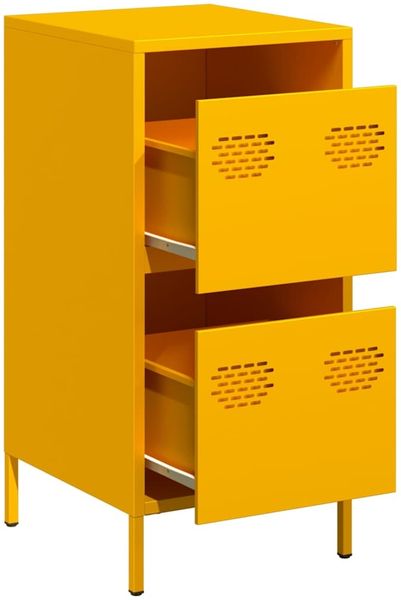 Sideboard, Kommode Senfgelb 35x39x73,5 cm Kaltgewalzter Stahl j2844p Bild 4