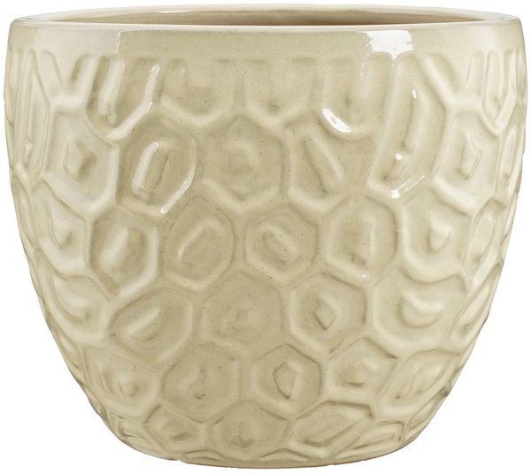Mica Decorations Übertopf Peto Ton creme Ø 37 x 32 cm
