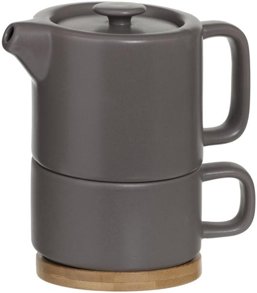 Teekanne mit Tasse NATURAL, 800 ml, hellrosa - Secret de Gourmet