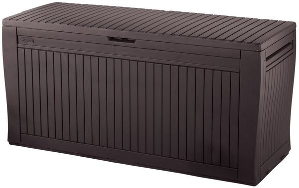 Keter Gartenbox "Comfy" 270L Braun bis 250kg belastbar Kissenbox Aufbewahrungsbox